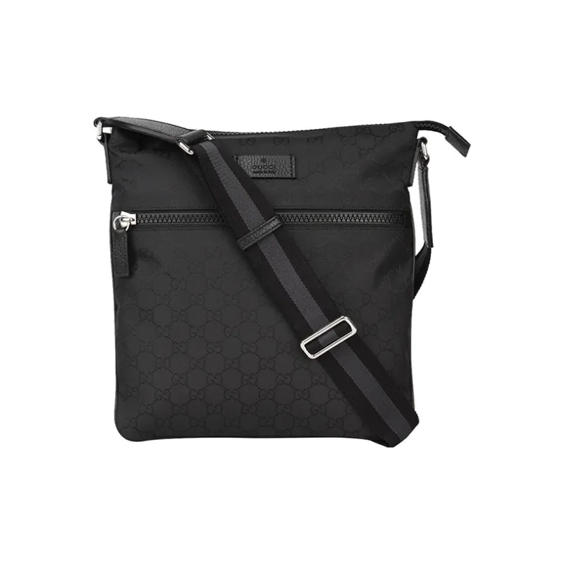 GUCCI GG Messenger Bag GUCCIssima Black-0