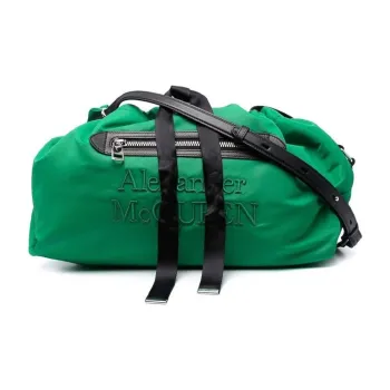 Alexander McQueen The Bundle Shoulder Bag Green/Black