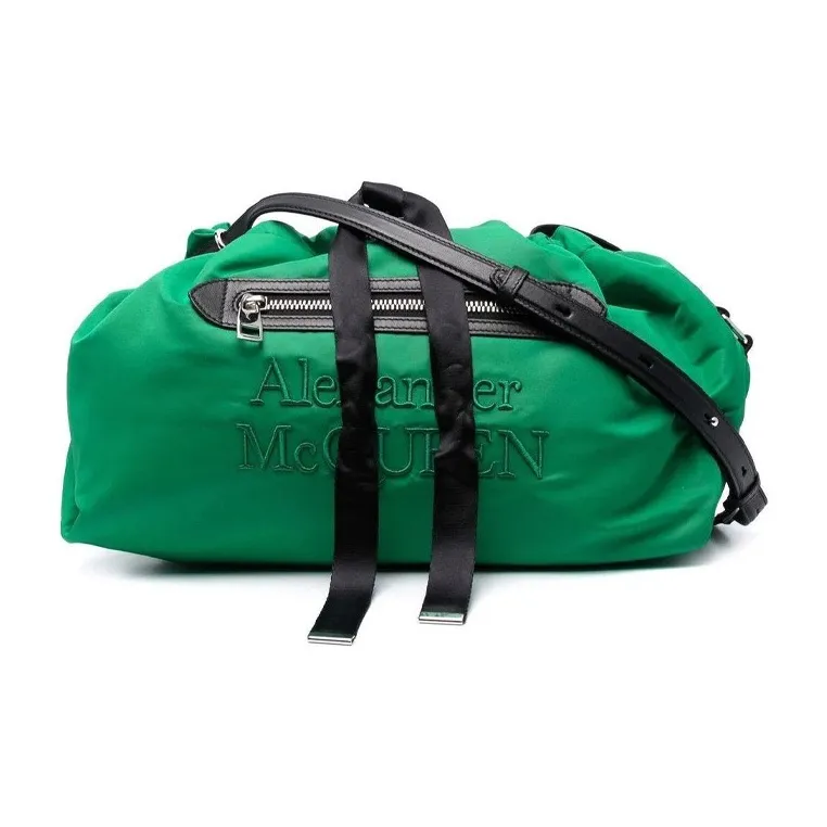 Alexander McQueen The Bundle Shoulder Bag Green/Black-0