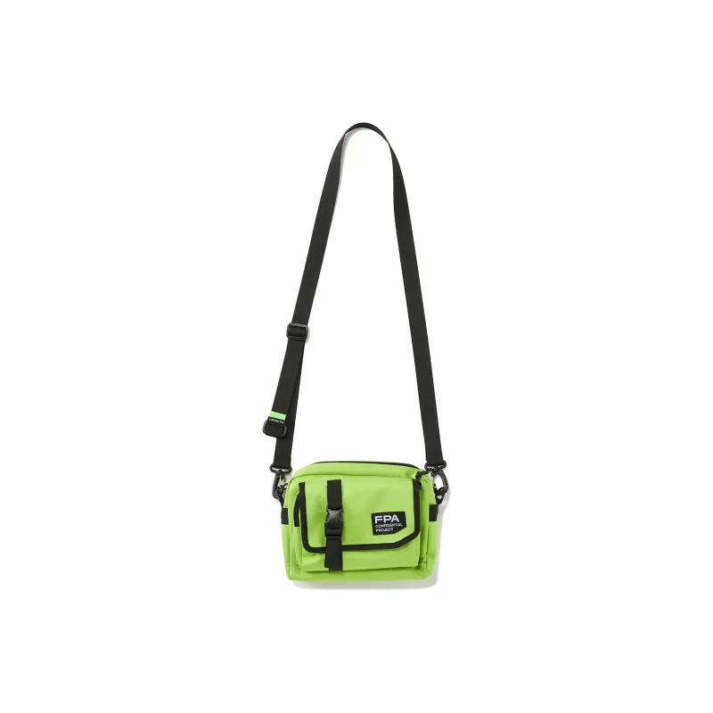 FPA Polyester Crossbody Bag Regular Unisex Black/Gray/Mint Green-10