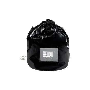 EDT Polyester Bucket Bags Shoulder Bag Crossbody Bag Small Size Unisex Black