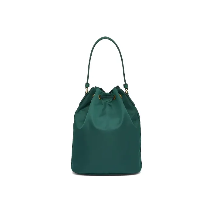 PRADA Leather Bucket Bags Shoulder Bags Handbags Women's Succulent Green-2