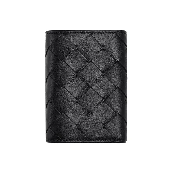 Bottega Veneta Leather Wallet Men's Black-1