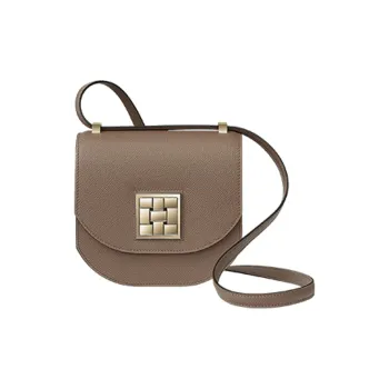 HERMES Mosaique Cow Leather Shoulder Bag, Crossbody Bag Women's