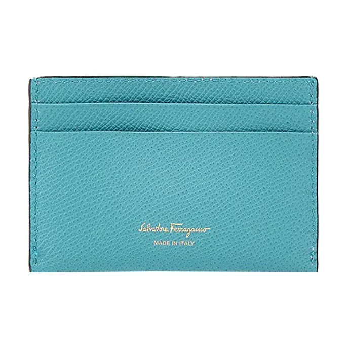 FERRAGAMO Leather Credit Card Holder Wallet Women's-3