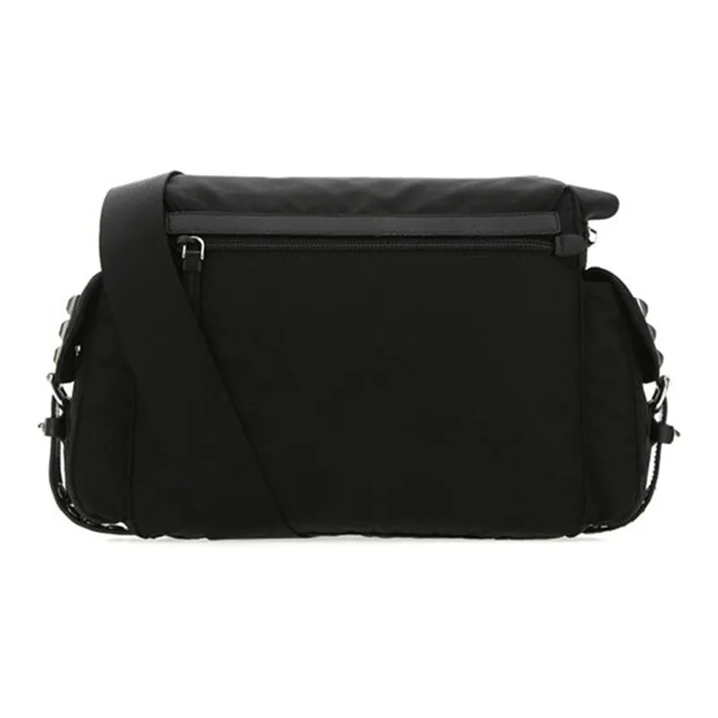 PRADA Fabric Crossbody Bag, Shoulder Bag Women's Black-2