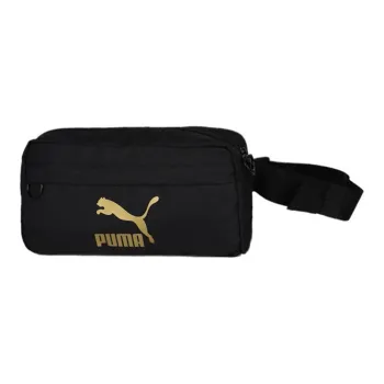 PUMA Polyester Shoulder Bag Crossbody Bag Fanny Pack Regular Unisex Black Gold