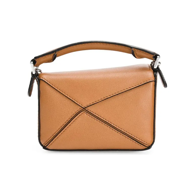 LOEWE Puzzle Calfskin Puzzle Bag Geometric Bag Handbag Shoulder Bag Crossbody Bag Mini Women's Warm Sand-2