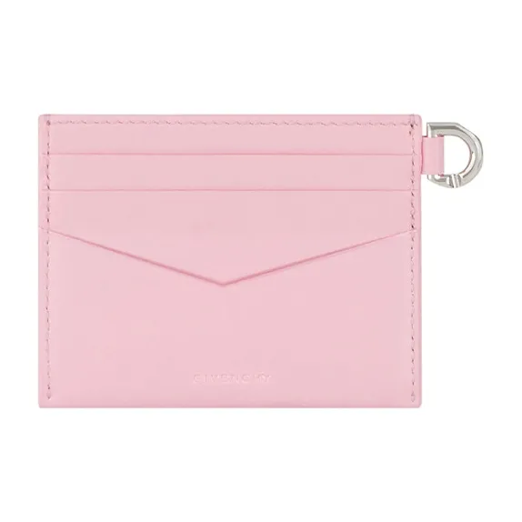GIVENCHY 4G Cow Leather Wallets Card Holders Women's Soft Pink-1