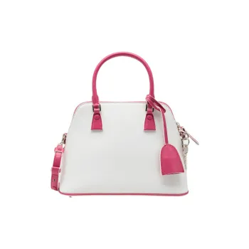 Maison Margiela Cow Leather Shoulder Bags Handbags Women's White