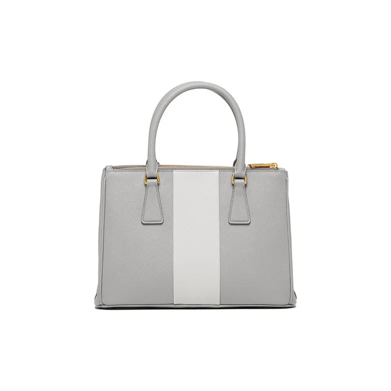 PRADA Saffiano Leather Shoulder Bag Crossbody Bag Handbag Medium Size Women's Cloudy Turquoise Pink-2