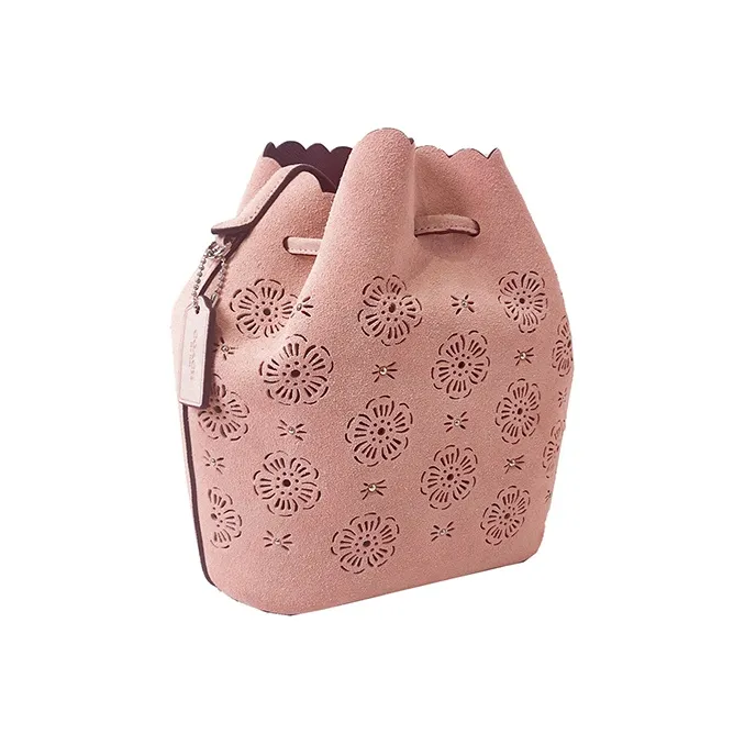 COACH Sheepskin Bucket Bags Crossbody Bag, Shoulder Bag Trumpets Women's Pink-1
