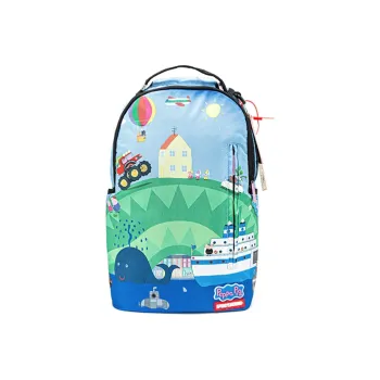 SPRAYGROUND PEPPA PIG Piglet Collaboration Polyester Backpack Regular Unisex Sky Blue