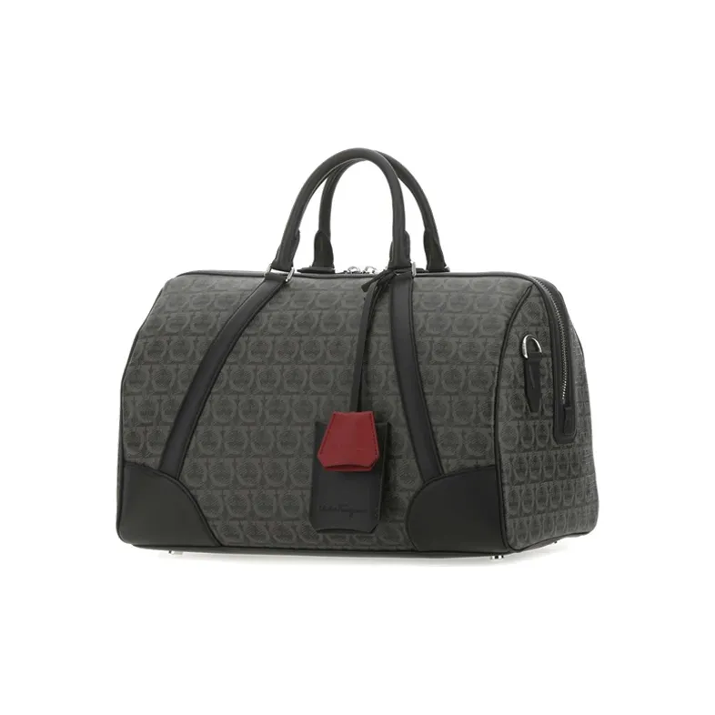 FERRAGAMO Leather Shoulder Bag, Crossbody Bag, Travel Bag Men's-1