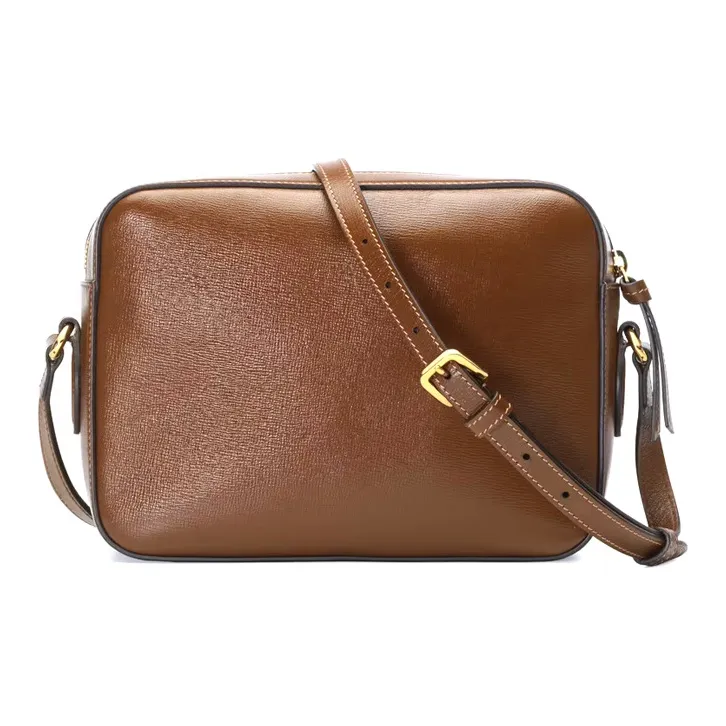 GUCCI Horsebit 1955 Leather Camera Bags Crossbody Bag Shoulder Bag Women's Brown-2