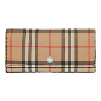 Burberry Vintage Canvas Wallet Unisex Khaki
