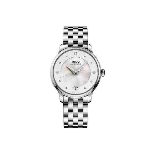 MIDO Wmns Baroncelli Series Automatic Mechanical Watch  M039.207.11.106.00 White