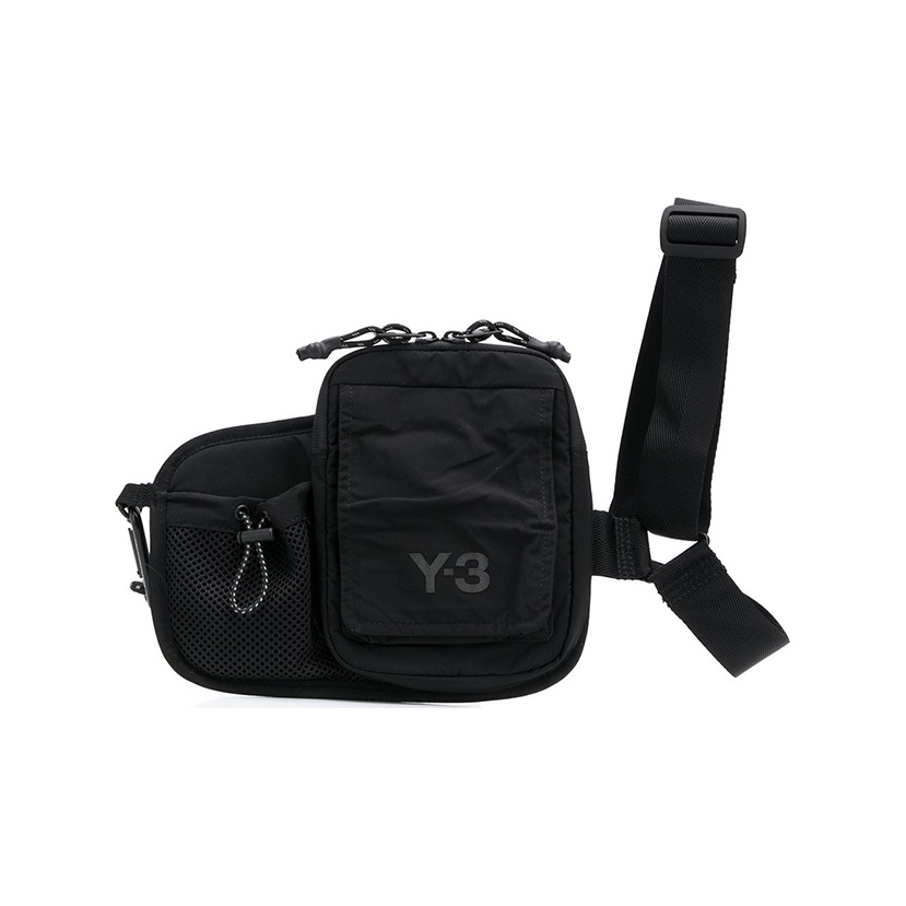 Adidas Y-3 Logo Patch Black Shoulder Bag Side Bag Crossbody