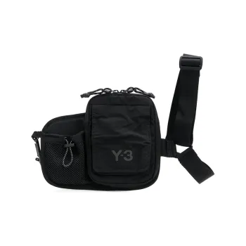 Y 3 Polyester Shoulder Bag Men's Black