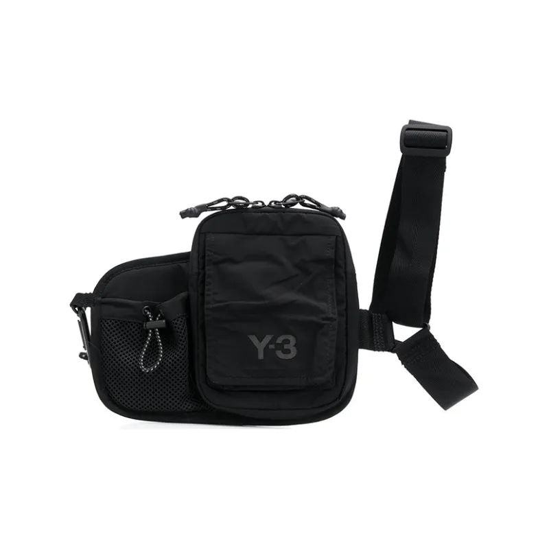 Y 3 Polyester Shoulder Bag Men's Black-0
