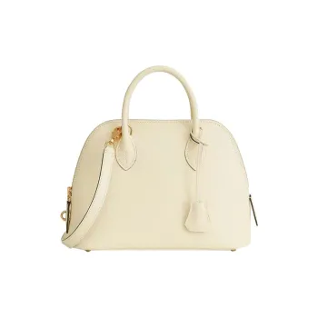 HERMES Bolide Epsom Calfskin Bowling Bag, Shoulder Bag, Crossbody Bag, Handbag Women's I2 Nata Cream White