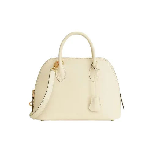 HERMES Bolide Epsom Calfskin Bowling Bag, Shoulder Bag, Crossbody Bag, Handbag Women's I2 Nata Cream White