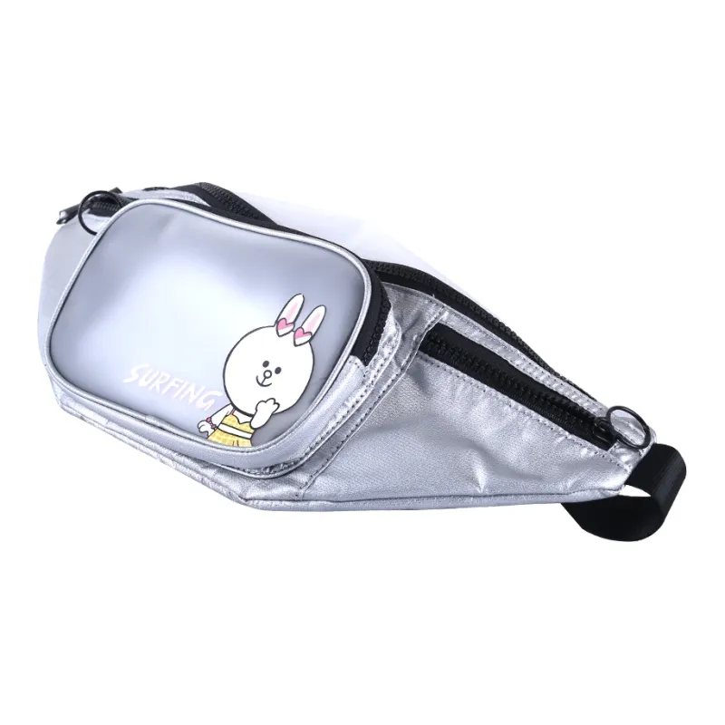 LiNing Polyurethane Fanny Pack Regular Unisex Silver-1