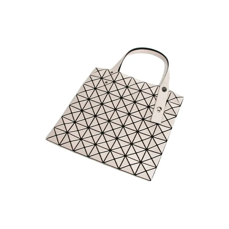 ISSEY MIYAKE Prism PVC Tote Shopping Bag Laptop Bag One Shoulder Handbag Unisex Beige-1