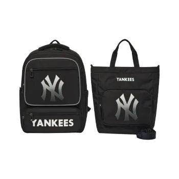 MLB Polyester Laptop Bag Bucket Bag Shoulder Bag Backpack Regular Unisex Black