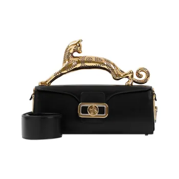 Lanvin Calfskin One Shoulder Handbag Women's Black