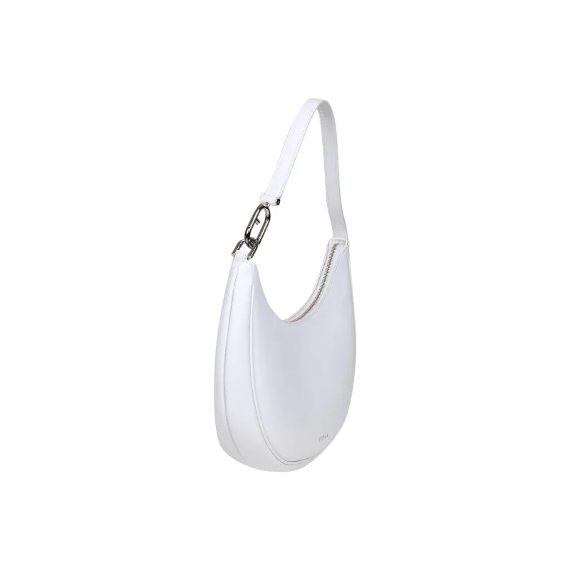 Furla Primavera Crescent Bag Shoulder Bag Trumpets Women's White-1
