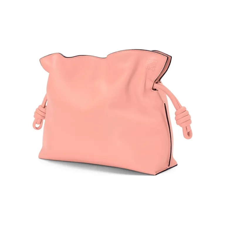 LOEWE Flamenco Nappa Cow Leather Clutch, Shoulder Bag, Crossbody Bag Women's Pink-1