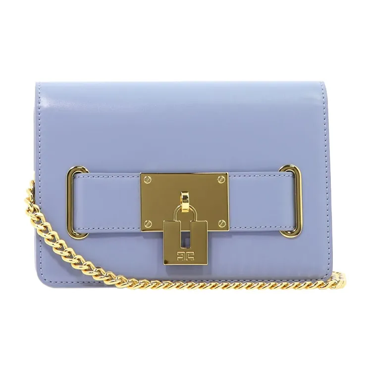 Elisabetta Franchi Synthetic Leather Shoulder Bag Crossbody Bag Women's Purple-0