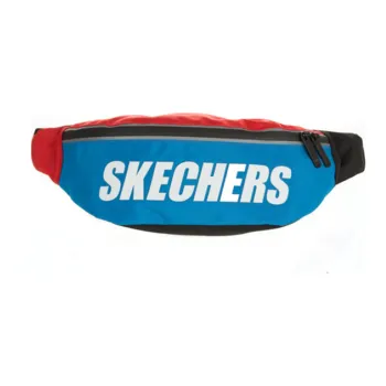 Skechers Polyamide Sling Bag, Crossbody Bag, Fanny Pack Trumpets Unisex Color Block Red Blue
