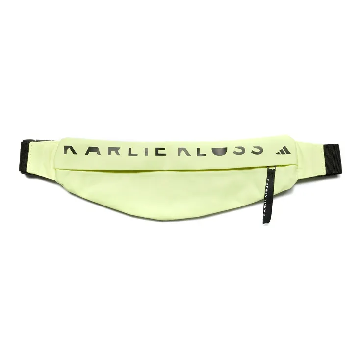 Adidas Carly Kloss Collaboration Recycled Polyester Fanny Pack Regular Women's Light Shimmery Yellow & Black-0