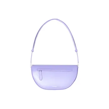 Burberry Olympia Smooth Leather Shoulder Bag Crescent Bag Portable Crossbody Bag Shoulder Bag Women's Soft Violet