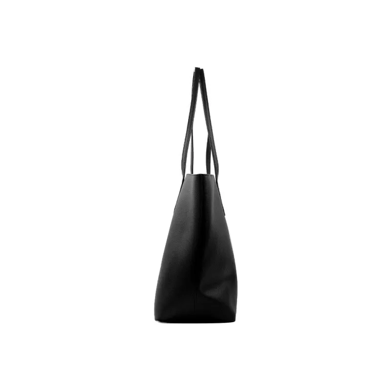 COACH Town Leather Tote Bag, Shopping Bag, Handbag, Shoulder Bag Women's Black-2