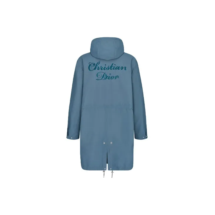 DIOR Dior Quarterly New Products Parka Coats Men's Blue-1