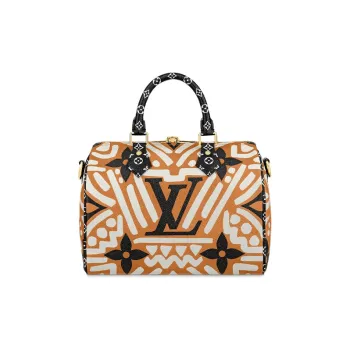 LOUIS VUITTON Crafty Speedy Bandouliere 25 Caramel/Cream