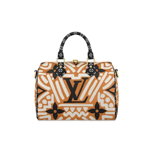 LOUIS VUITTON Crafty Speedy Bandouliere 25 Caramel/Cream