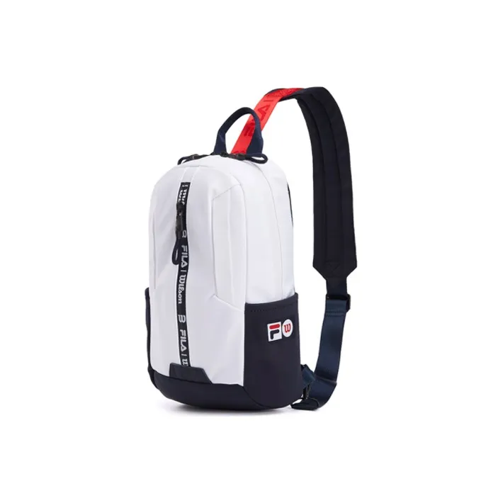 FILA Fabric Small Crossbody Bag Shoulder Bag Backpack Sling Bag Regular Unisex Jade White-1