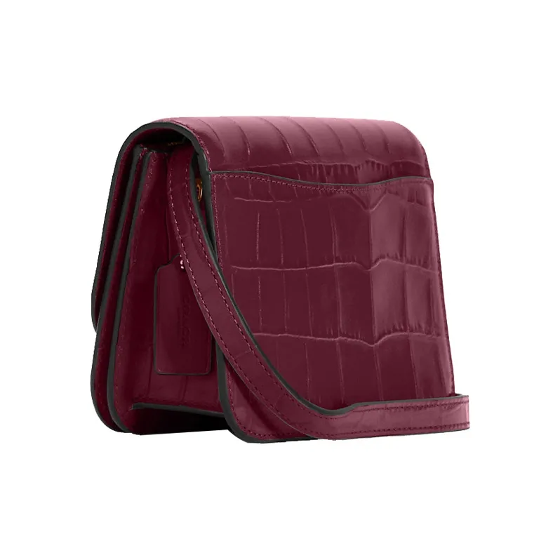 COACH Brynn Leather Shoulder Bag Crossbody Bag Small Size Women's Burgundy-1
