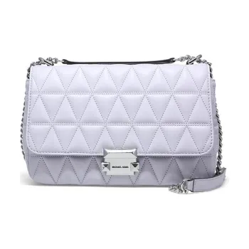 MICHAEL KORS MICHAEL KORS Luggage Collection Sheepskin Crossbody Bag Shoulder Bag Medium Size Women's Haze Purple