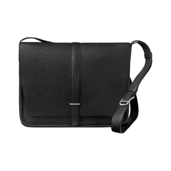 HERMES Steve Light Junior Togo Calfskin Messenger Bag, Shoulder Bag, Crossbody Bag Regular Men's