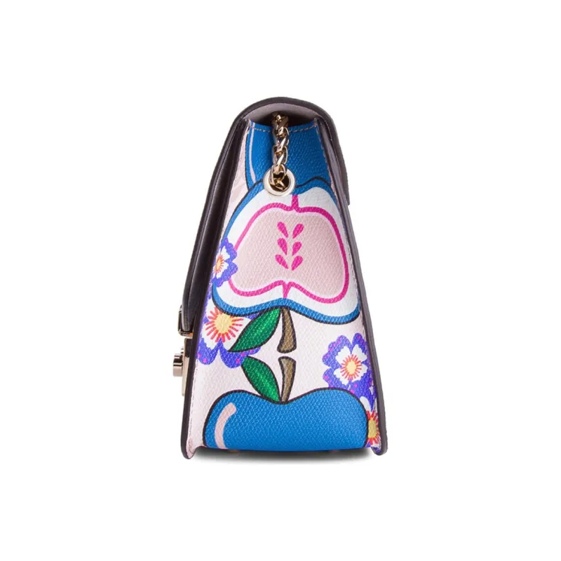 Furla Metropolis Collection Leather Shoulder Bag Crossbody Bag Small Size Women's Multicolor-2