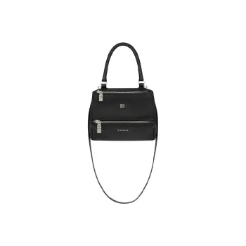 GIVENCHY Pandora Cow Leather Handbag, Shoulder Bag, Crossbody Bag Small Size Women's Black