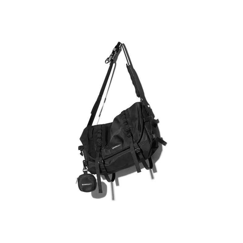 LIVEBOX EN DIRECT Nylon Messenger Bag, Shoulder Bag, Crossbody Bag Unisex Black-1
