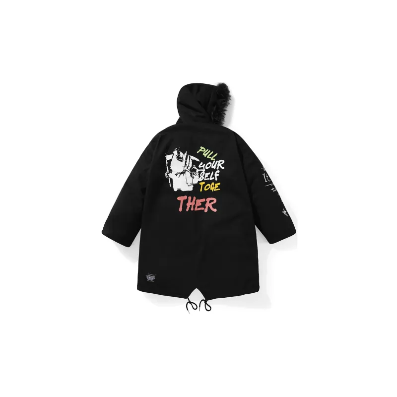 GENANX Puffer Jacket Unisex Black-1