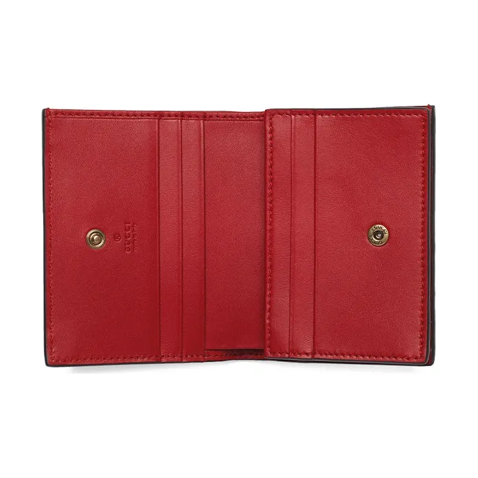 GUCCI GG Supreme Card Case Wallet With Cherries In GG Supreme-1