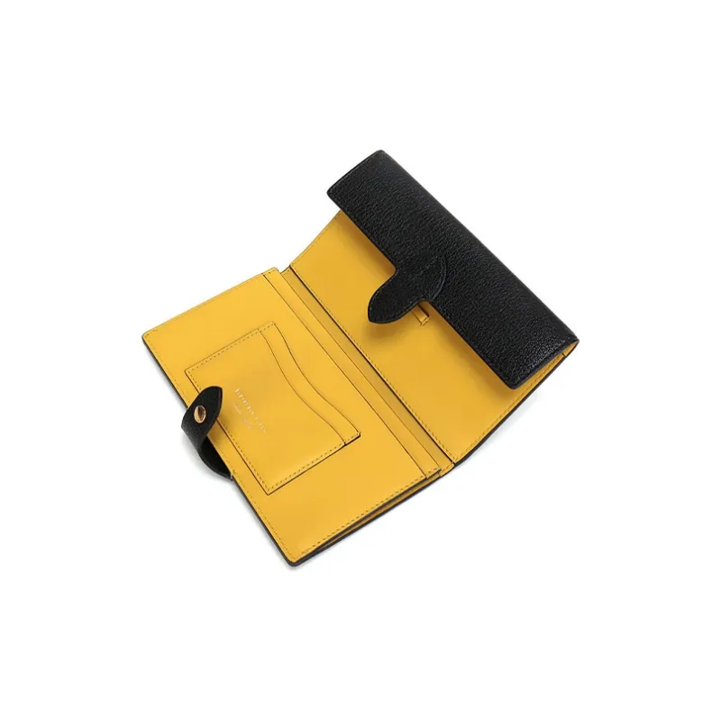 Burberry Leather Wallet Women's Black-4